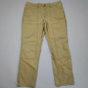 REI CO-OP Womens Trailsmiths Pants Double Knees Thighs Hiking Canvas 16 38x30